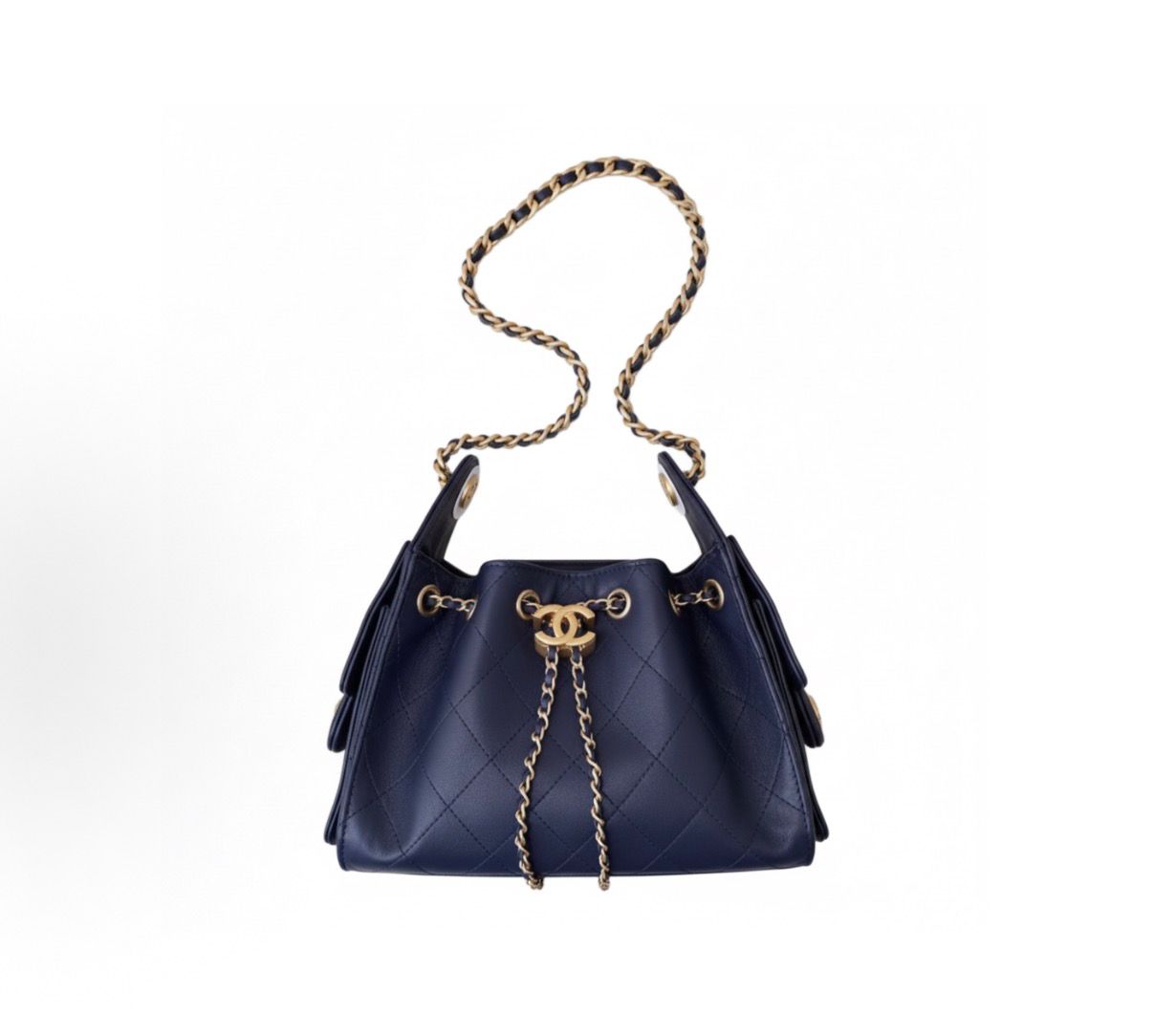 Chanel Small 25 Handbag – Quilted Caviar Leather in Dark Navy - Zeuskicks