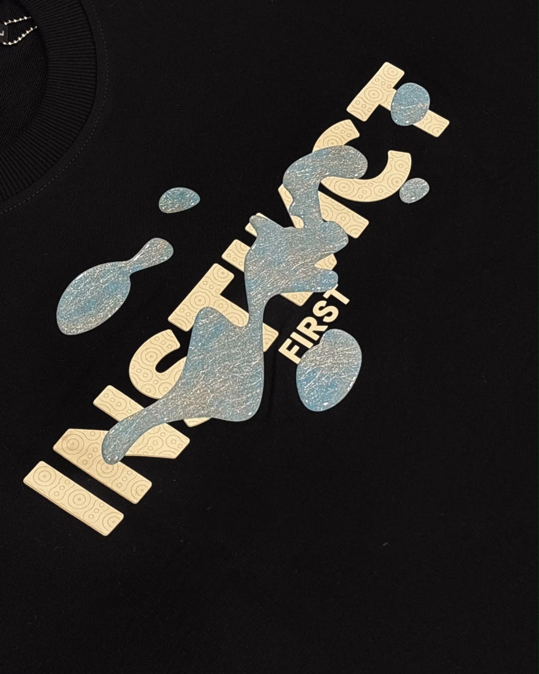 Splash of Instincts - Oversized T-Shirt (Black) by Instinct First
