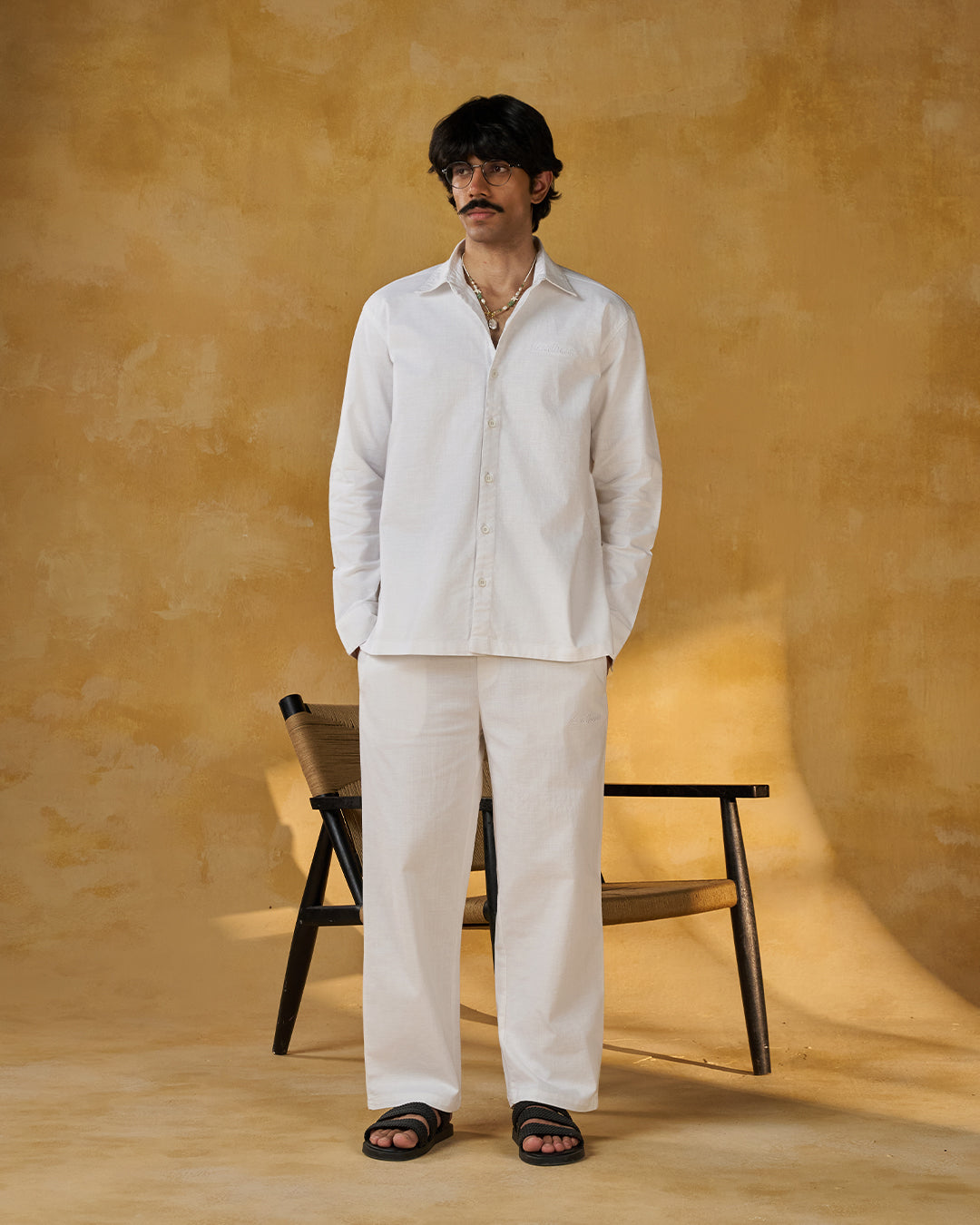 Co-ord Straight Pant White by DEADBEAR