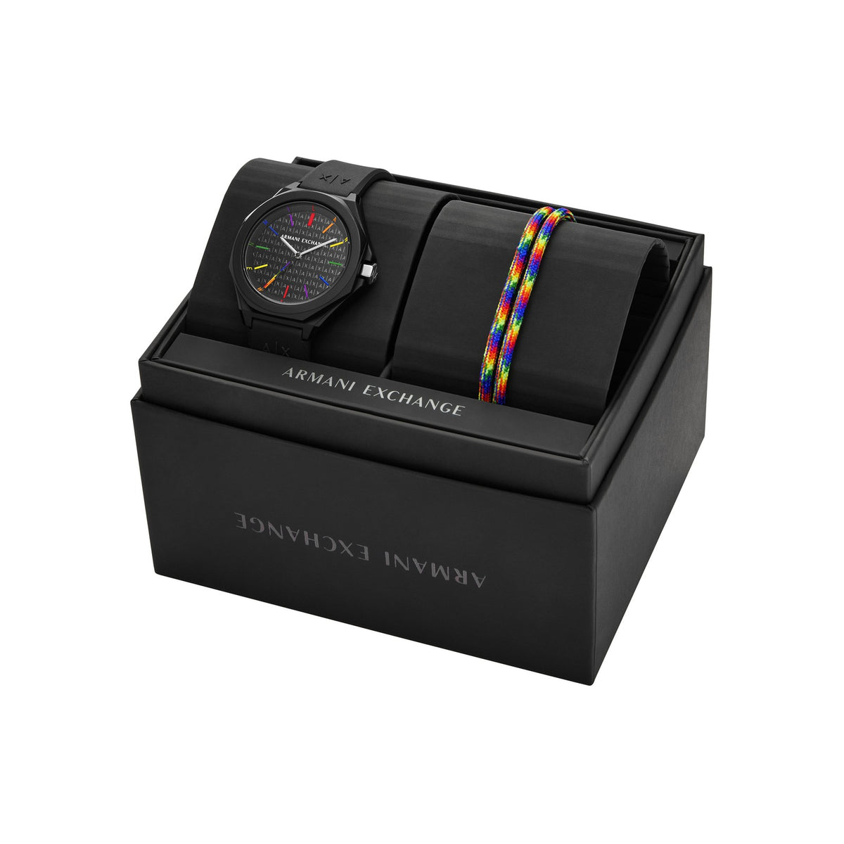 Armani Exchange AX7158SET Women's analog watch with black dial