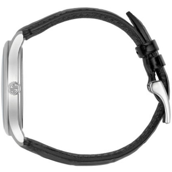 Unisex Gucci YA126327 G-Timeless Black Dial Leather Quartz Watch
