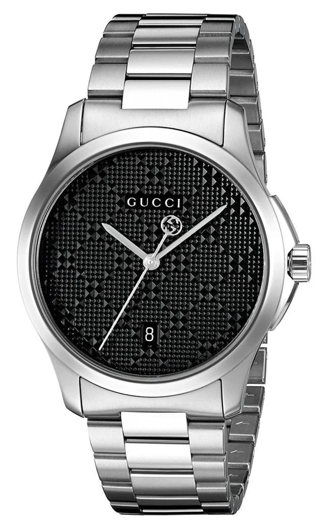 Men's Gucci G-Timeless YA126460 Silver Stainless Steel Watch