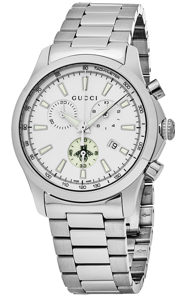 Men's Gucci G-Timeless YA126472 Silver Dial Chronograph Watch