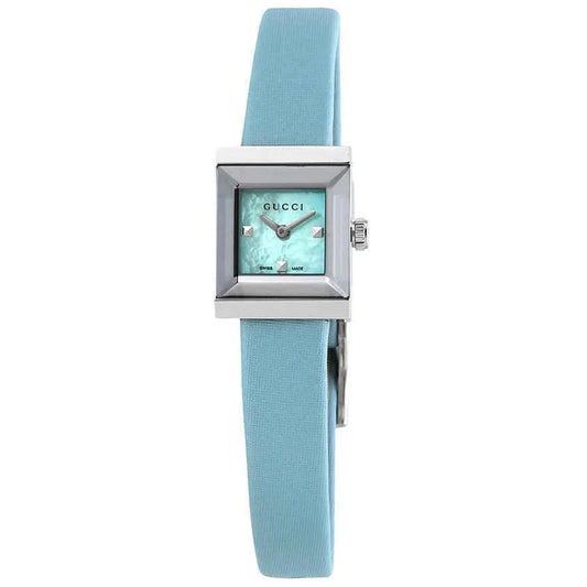 Ladies Gucci G-Frame YA128531  Leather Strap Watch