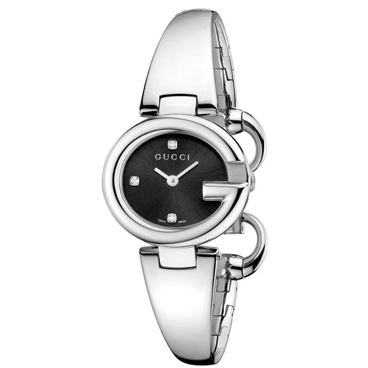 Women’s Gucci YA134505 Silver Bracelet Watch with Diamonds