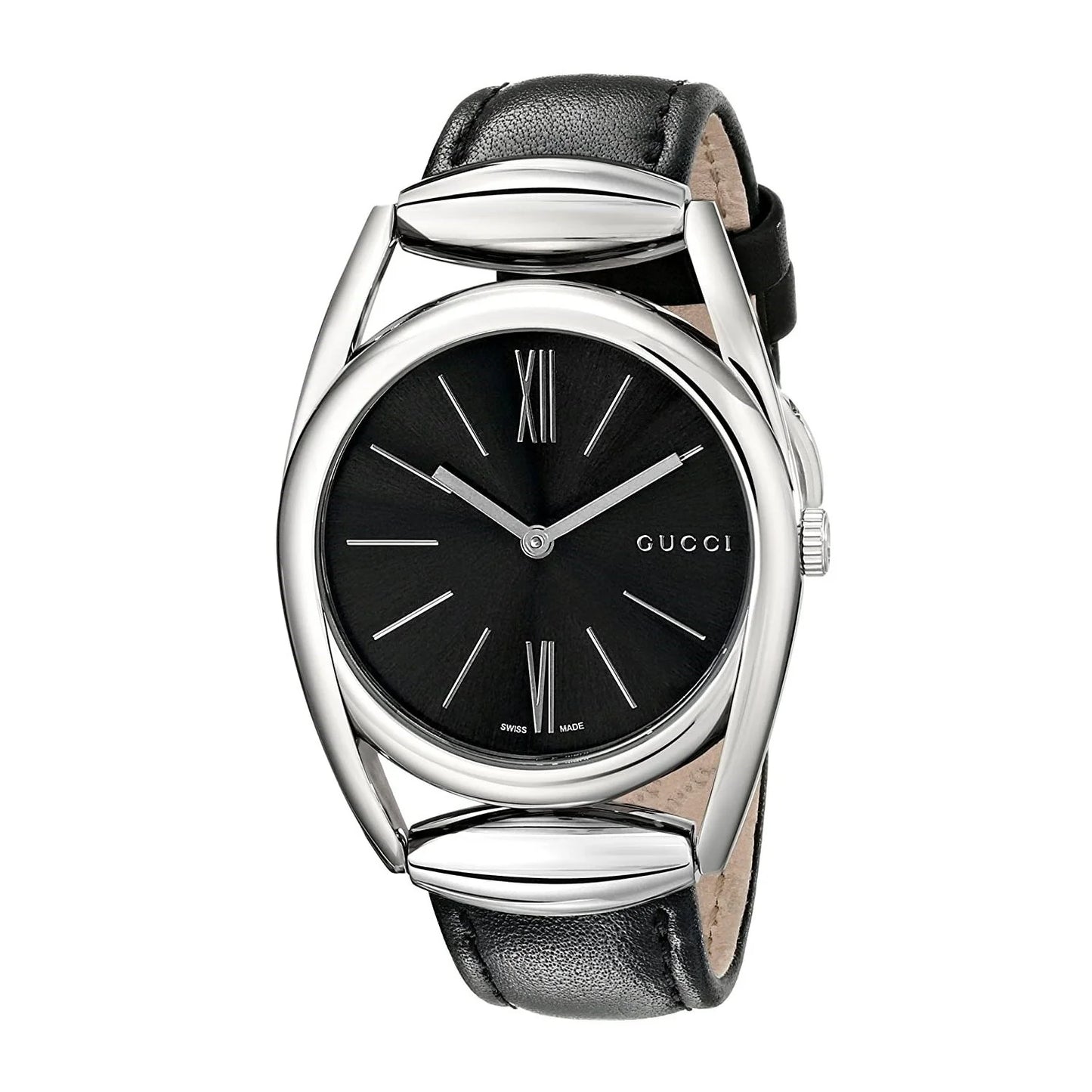 Men's Gucci YA139401 Stainless Steel Black Dial Watch