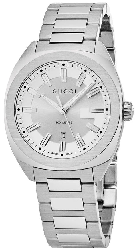 Men’s Gucci YA142402 Quartz Watch with Stainless Steel Bracelet