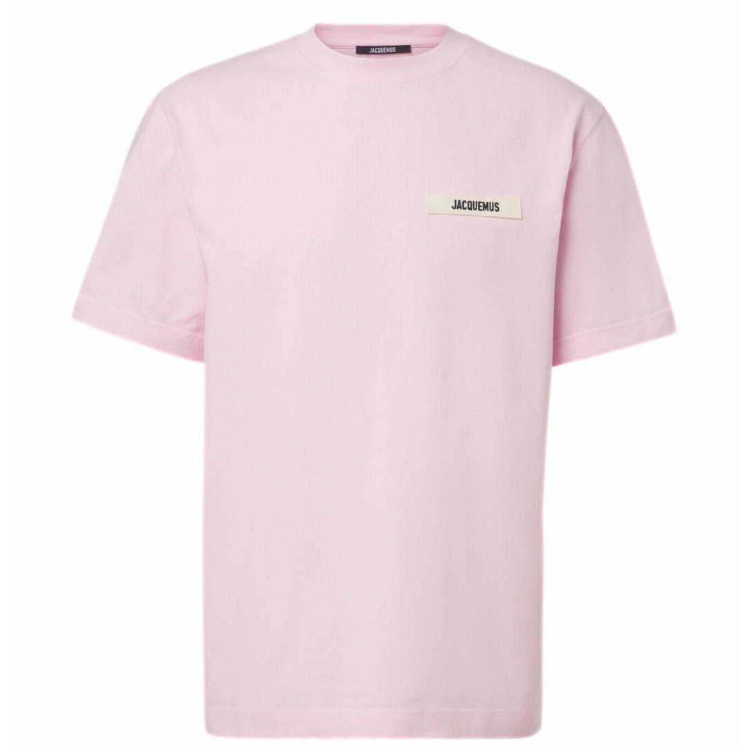JACQUEMUS THE GROS GRAIN Tee PINK by JACQUEMUS Apparels