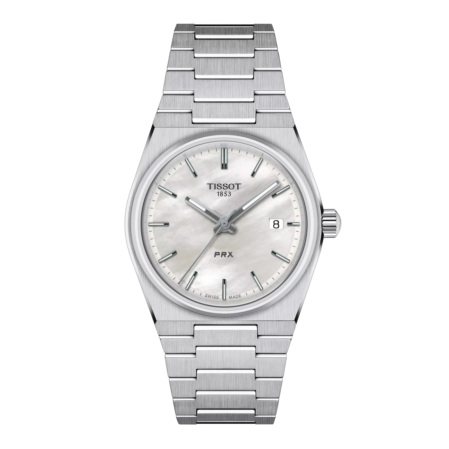 Tissot PRX T137.210.11.111.00 35mm Women’s White Mother-of-Pearl Dial Stainless Steel Watch