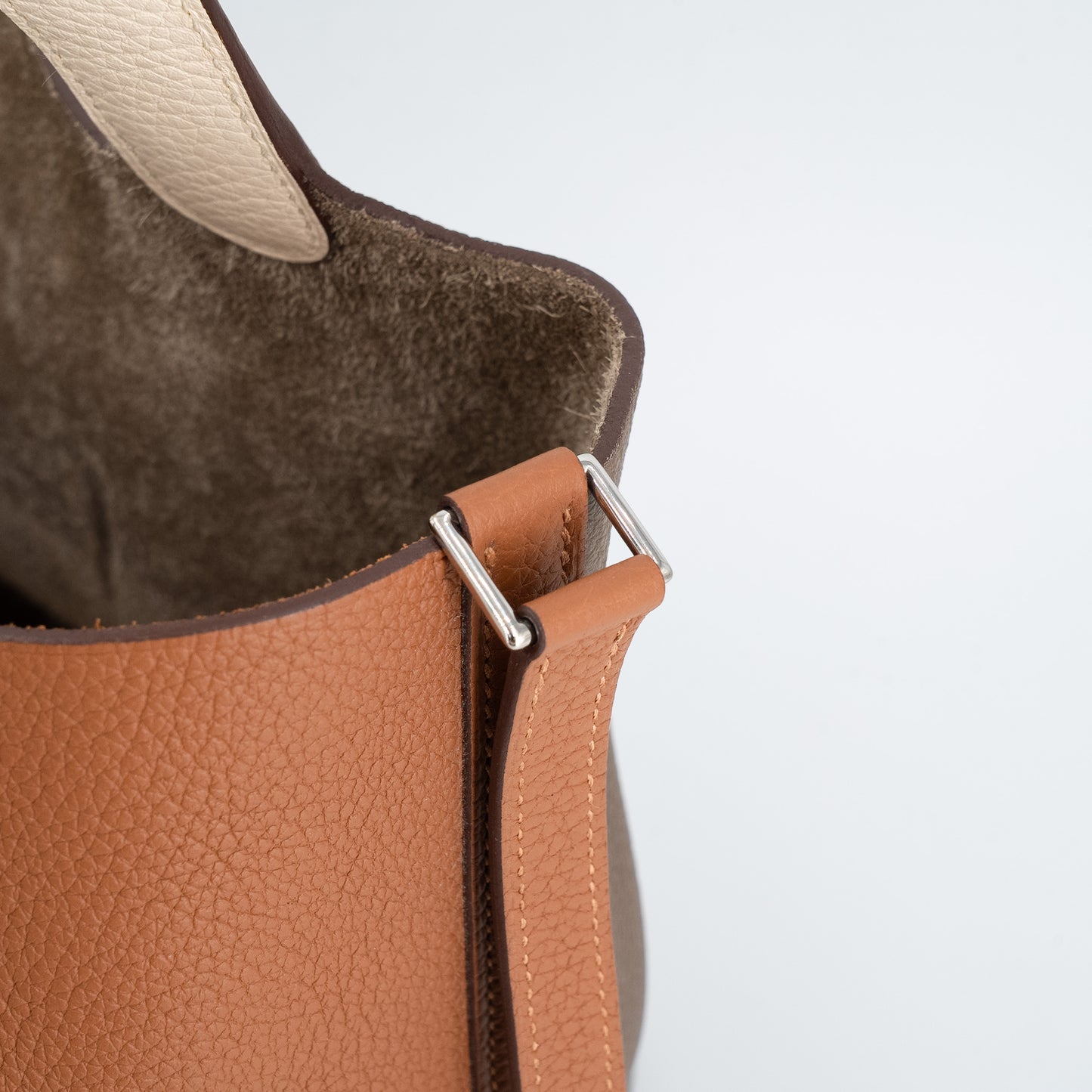 Hermès Picotin Lock MM – Clemence Leather in Casaque, Etoupe, and Nata with Palladium Hardware - Zeuskicks