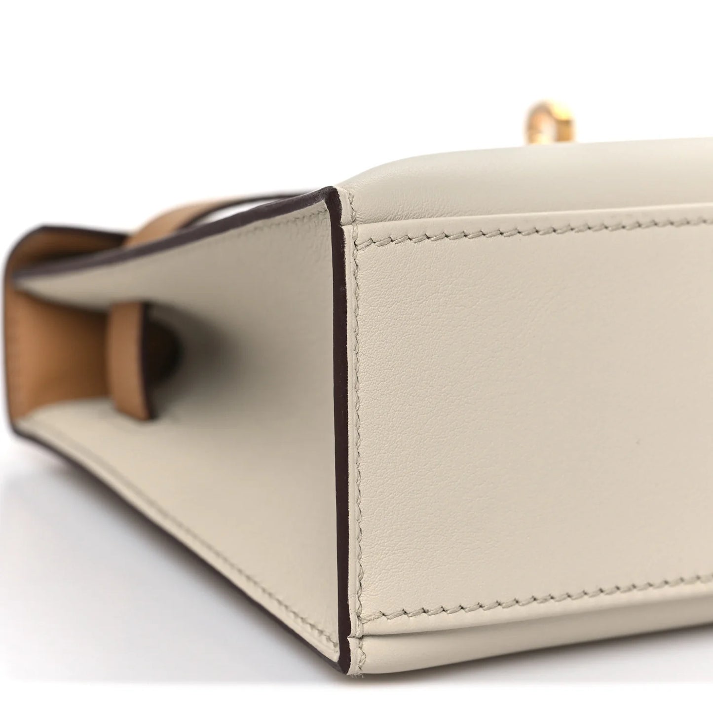 Hermès Horseshoe Kelly Pochette – Nata / Biscuit with Gold Hardware