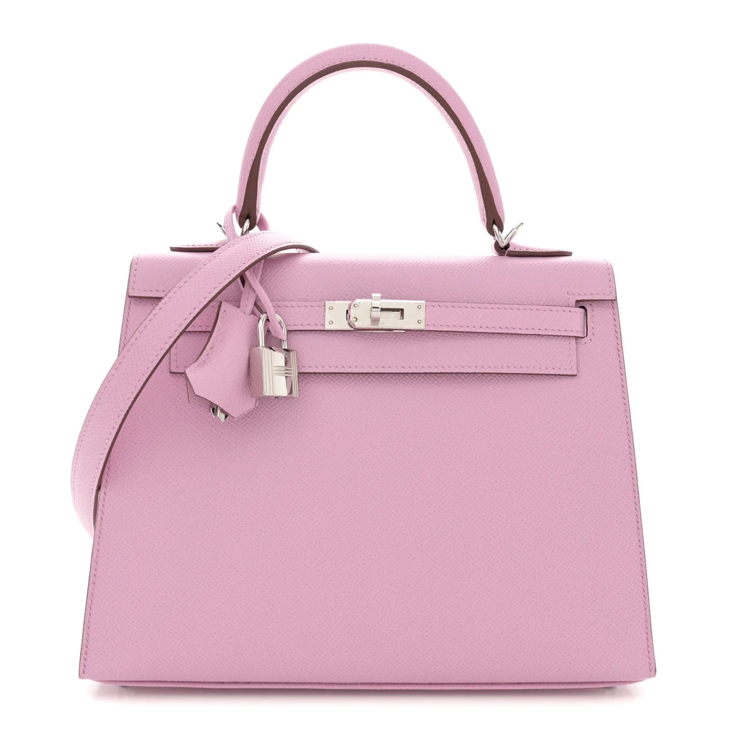 Hermès Kelly Sellier 25 – Epsom Leather in Mauve Sylvestre with Palladium Hardware - Zeuskicks