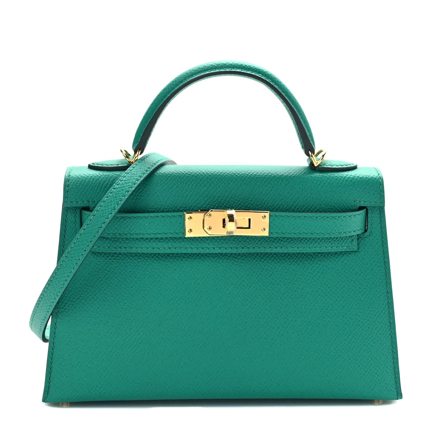 Hermès Mini Kelly Sellier 20 – Epsom Leather in Vert Jade with Gold Hardware - Zeuskicks