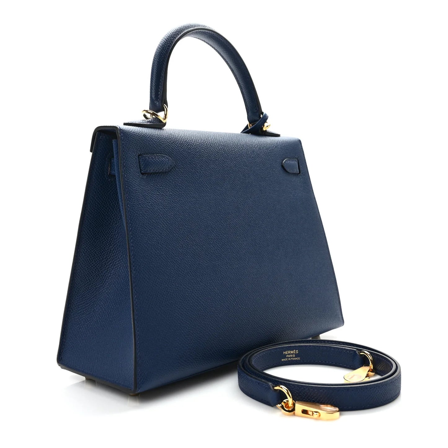 Hermès Kelly Sellier 25 – Epsom Leather in Bleu Navy with Gold Hardware - Zeuskicks