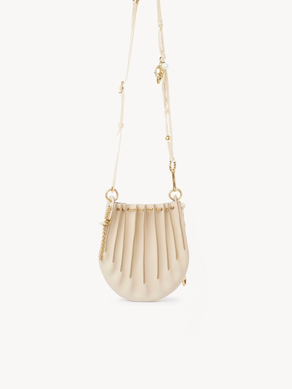 CHLOE Sea Treasures crossbody bag in soft leather Deep Ivory by CHLOE