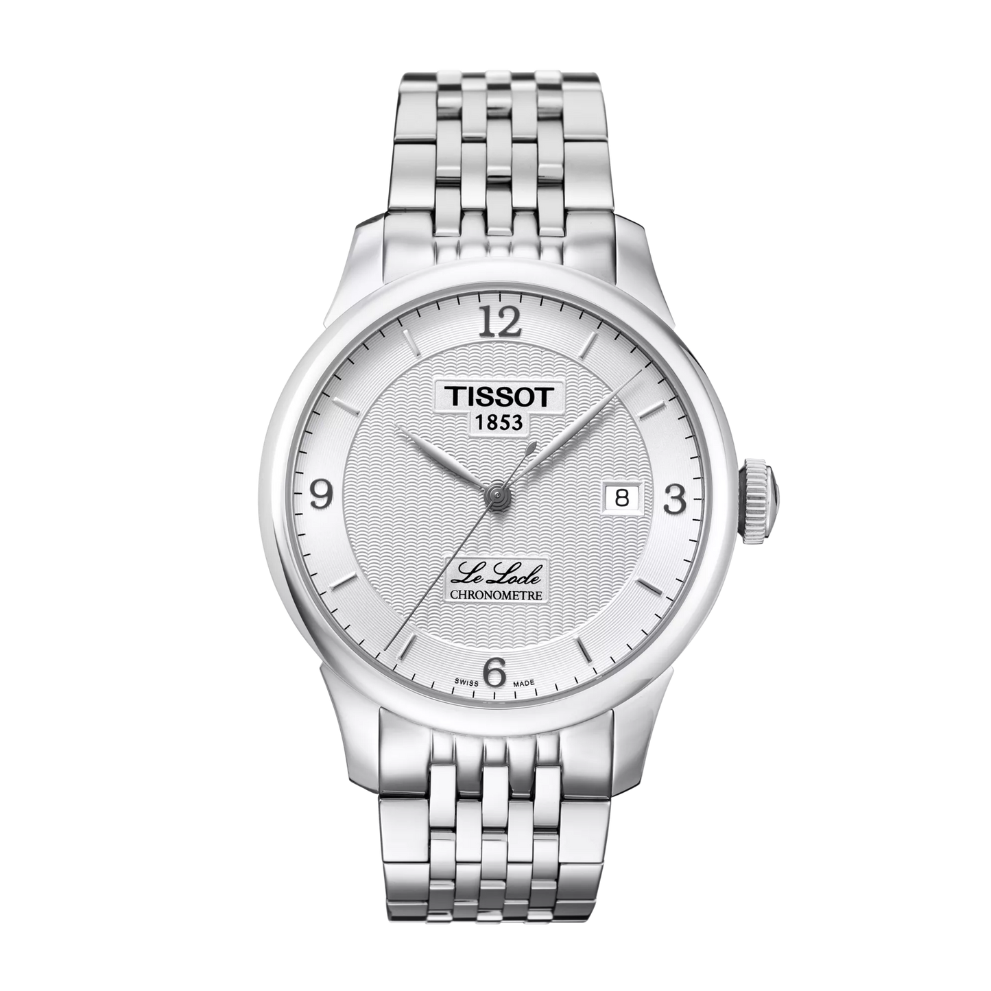 Tissot Le Locle Automatic COSC T006.408.11.037.00 – Silver Dial, Grey Leather Strap