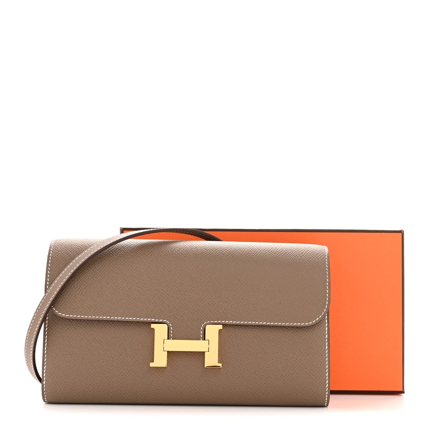 Hermès Epsom Constance Long To Go Wallet – Etoupe