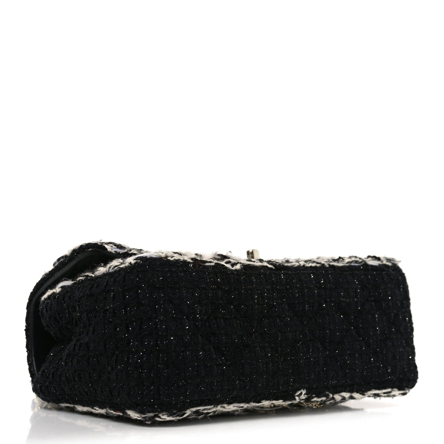 Chanel Tweed Braided Mini Rectangular Flap – Black