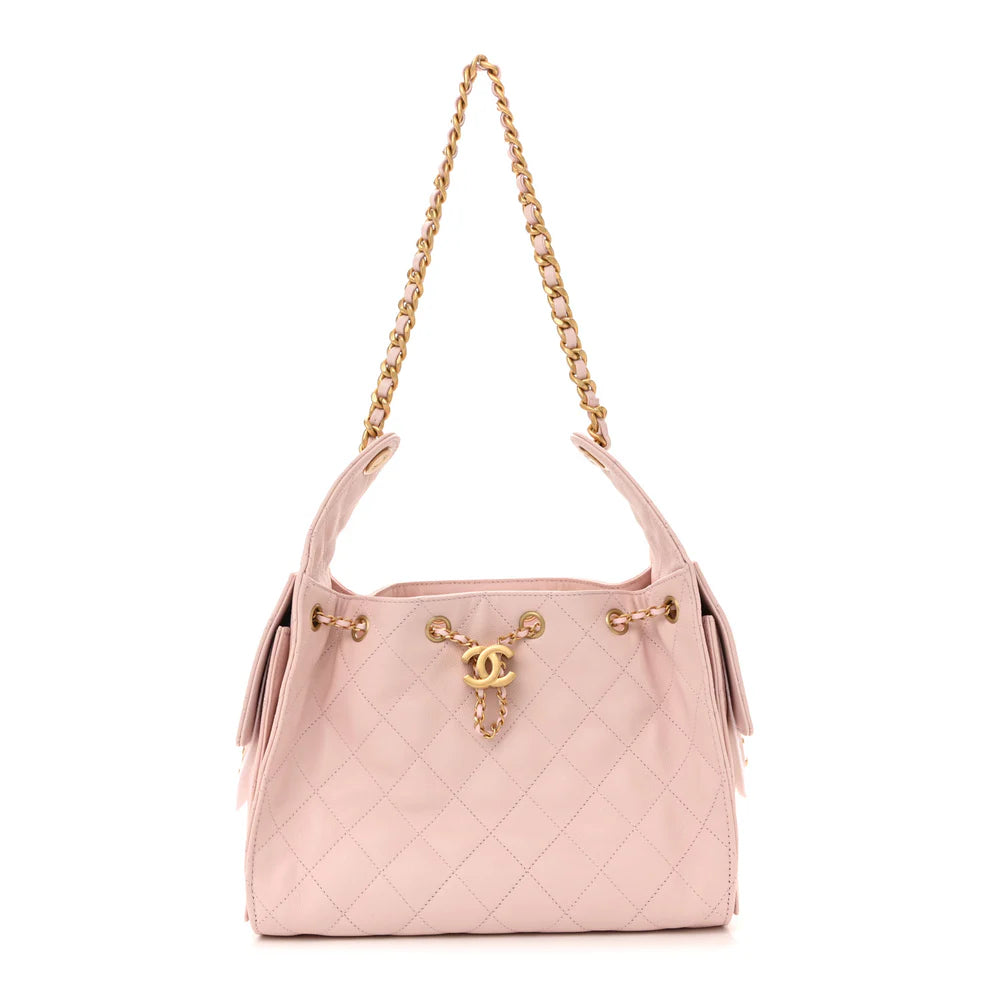 Chanel Caviar Quilted Small Chanel 25 Handbag – Light Pink