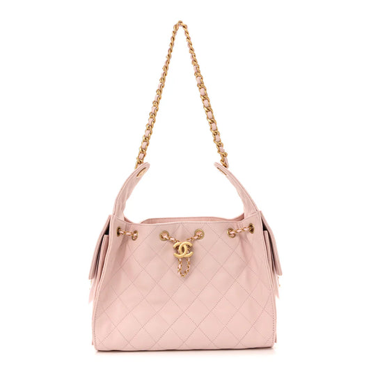 Chanel Caviar Quilted Small Chanel 25 Handbag – Light Pink