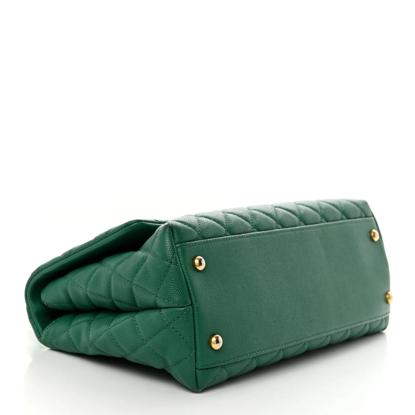 Chanel Caviar Quilted Small Coco Handle Flap – Green