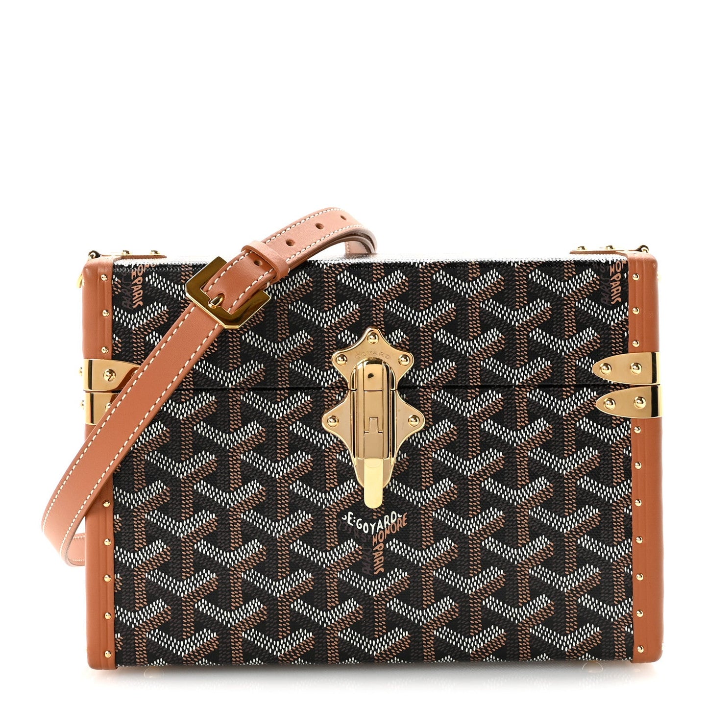 Goyard Cassette Trunk Bag – Black & Gold