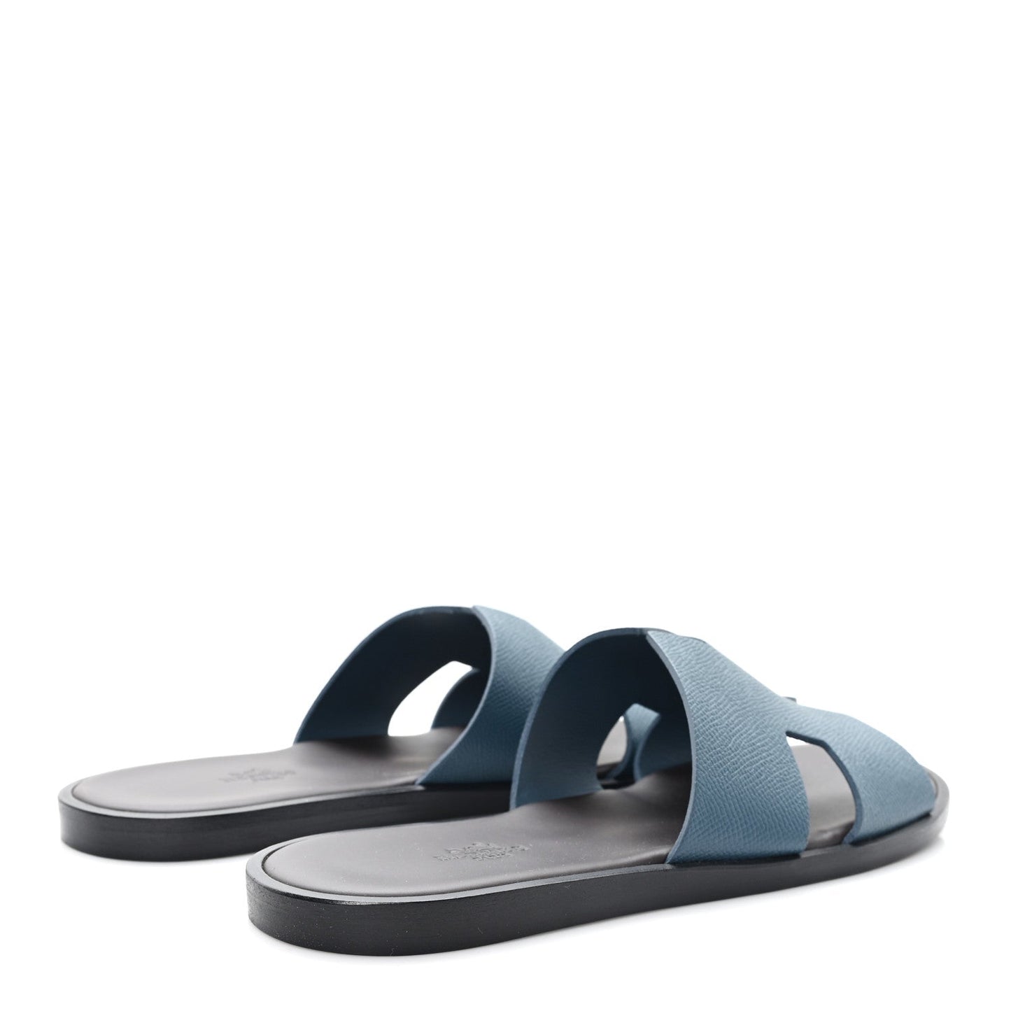 Hermès Izmir Sandals – Bleu Canard Epsom Leather