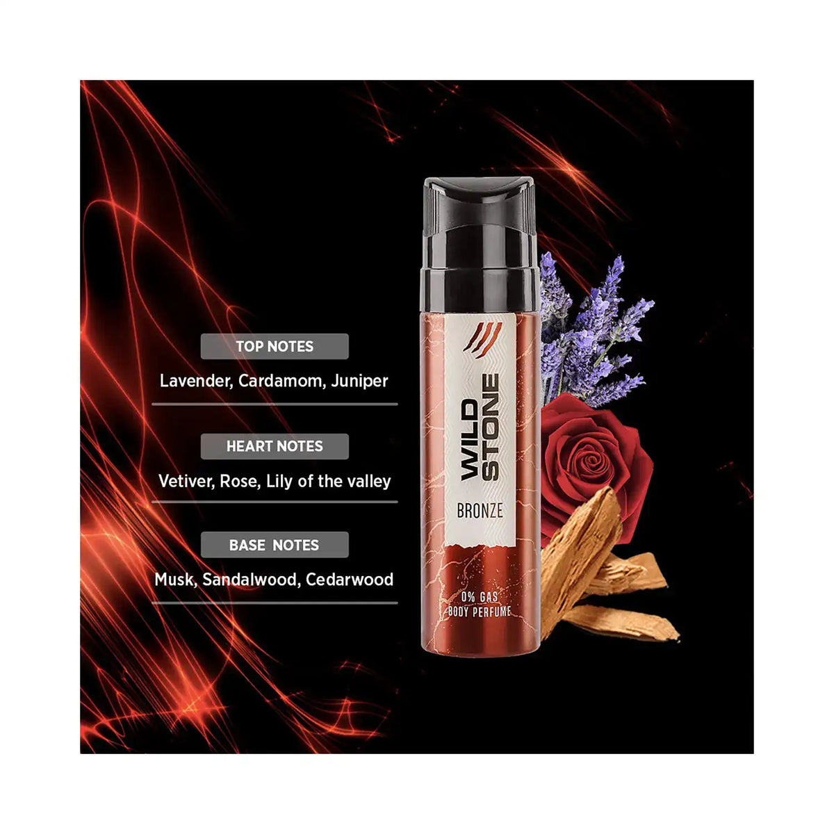 Wild Stone Bronze No Gas Perfume Body Spray (120ml)