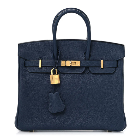 Hermès Birkin 25 – Togo Leather in Bleu Abysse - Zeuskicks