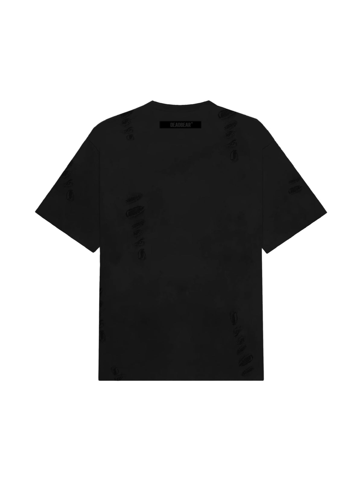 Distressed Black Tee by DEADBEAR