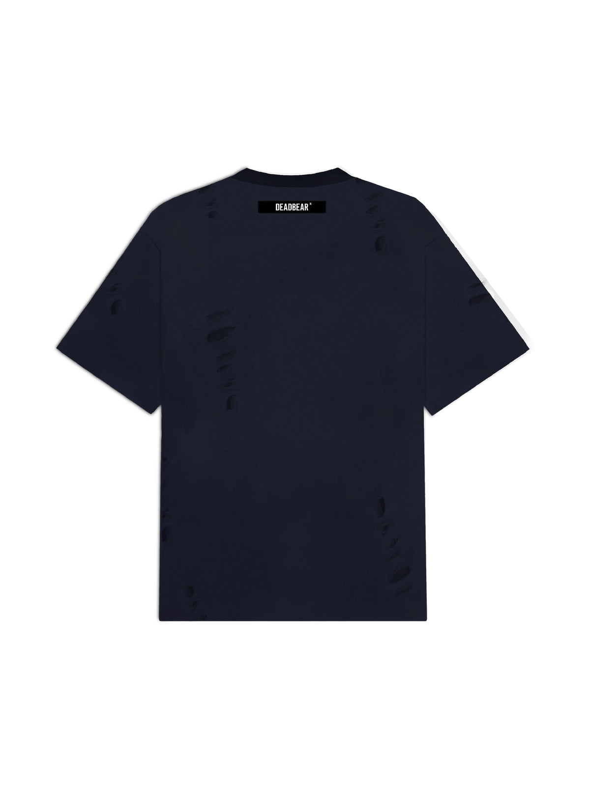 Distressed Navy Tee by DEADBEAR