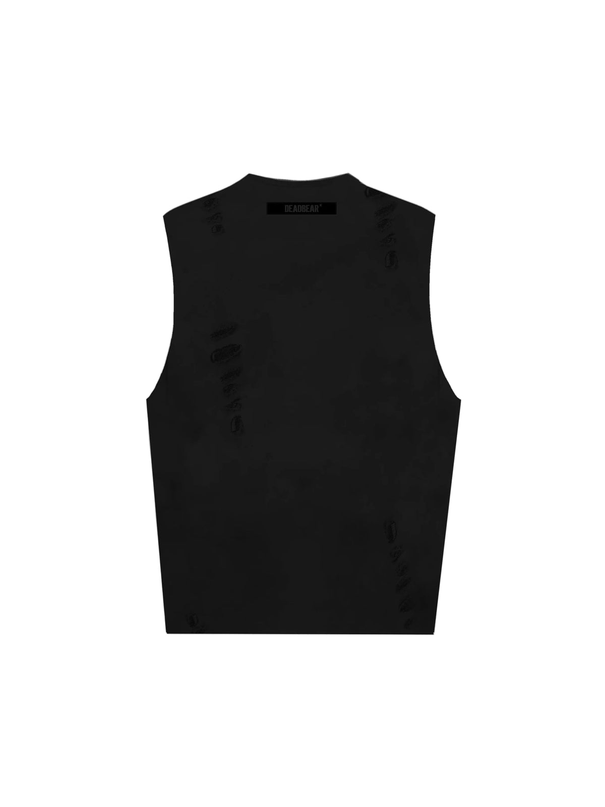 Distressed Black Tank by DEADBEAR