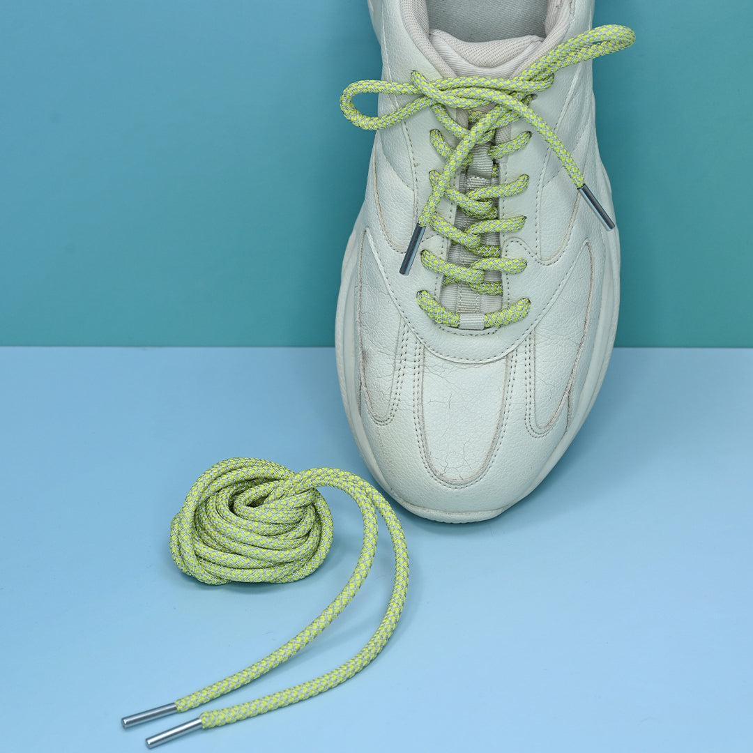 Banana Reflective Shoelaces | Yeezy Laces, Nike Laces By KNOTTY by KNOTTY