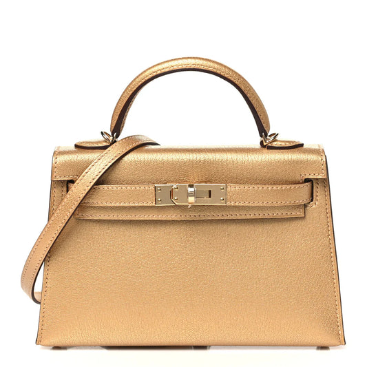 Hermès Mini Kelly Sellier 20 – Metallic Chevre Chamkilight - Zeuskicks
