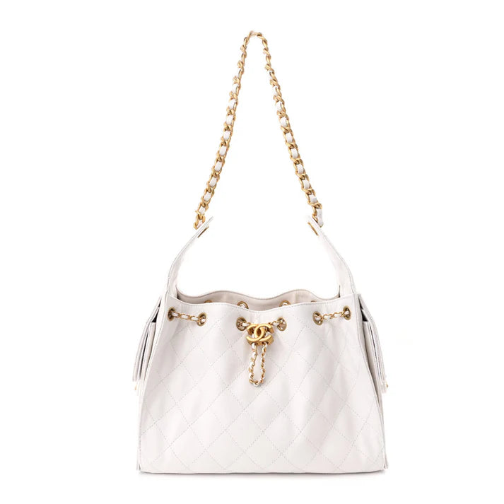 Chanel Caviar Quilted Small Chanel 25 Handbag – White - Zeuskicks