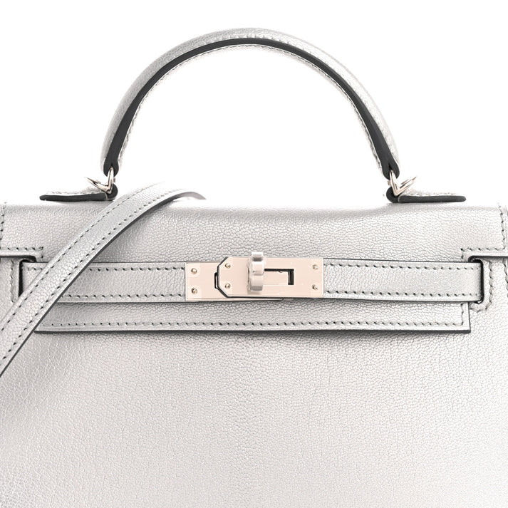 Hermès Mini Kelly Sellier 20 – Metallic Chevre Chamkilight