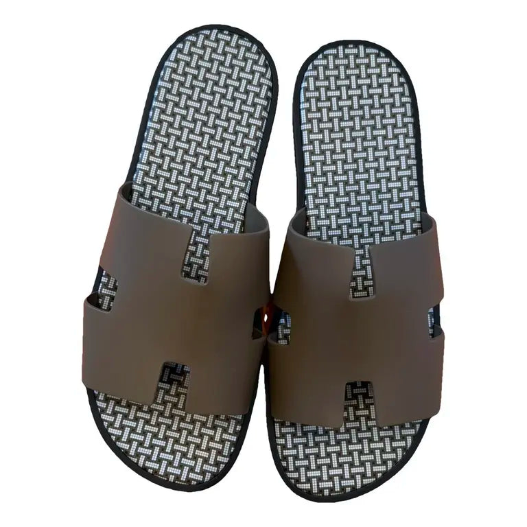 Hermès Izmir Sandals – Calfskin Iconic “H” Cut-Out Design