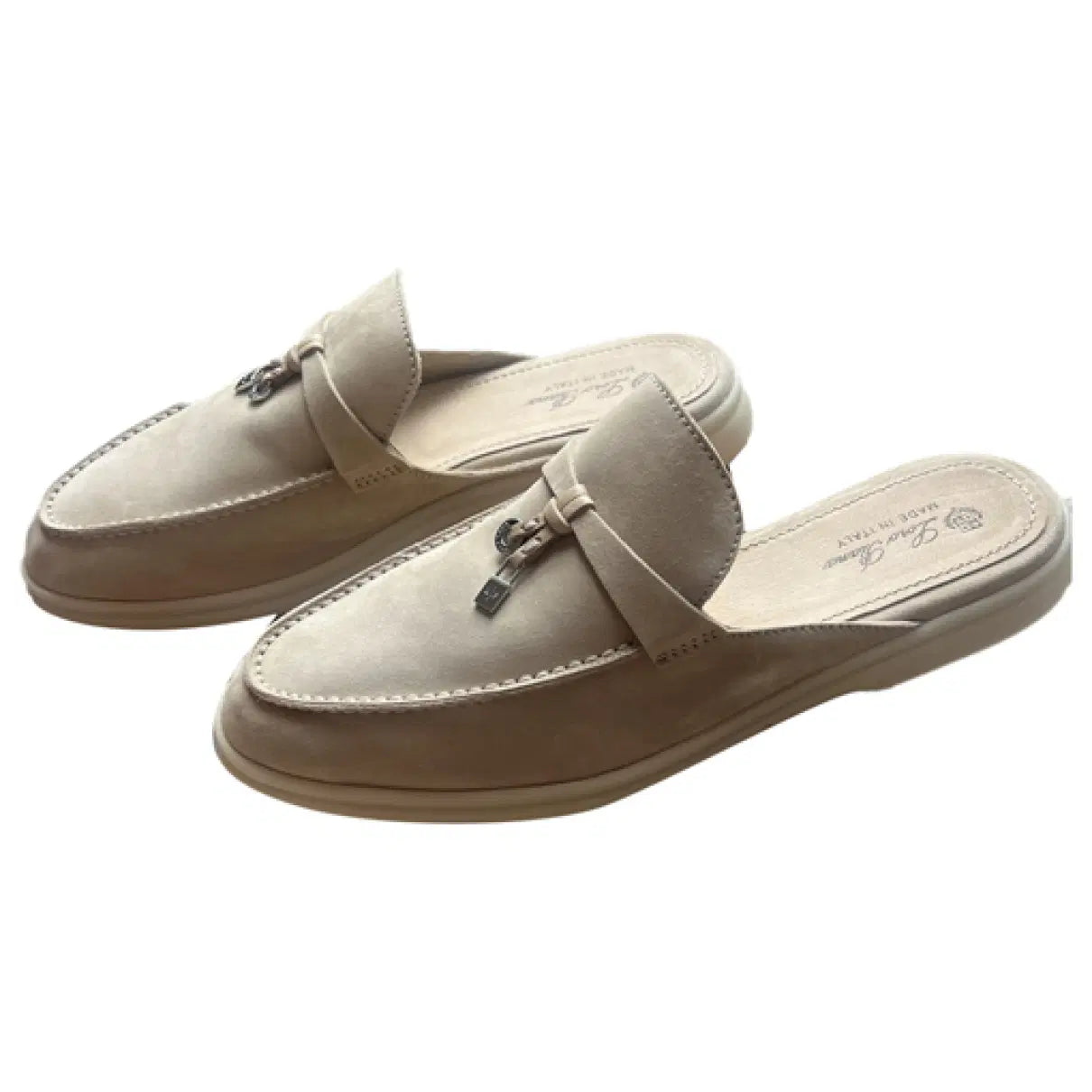 Loro Piana Summer Charm Walk Flats – Windy Dunes Leather Edition