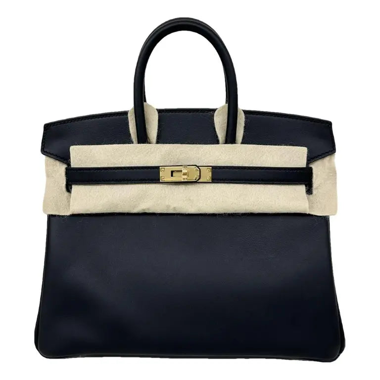 Hermès Birkin 25 Leather Handbag – Black