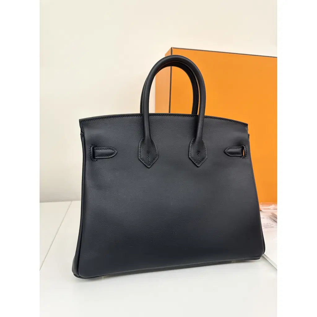 Hermès Birkin 25 Leather Handbag – Black