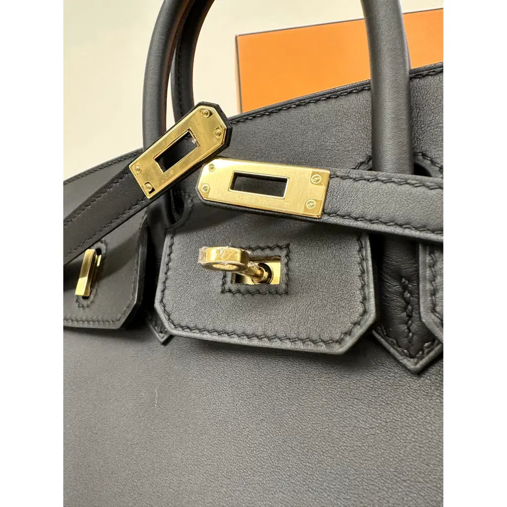 Hermès Birkin 25 Leather Handbag – Black