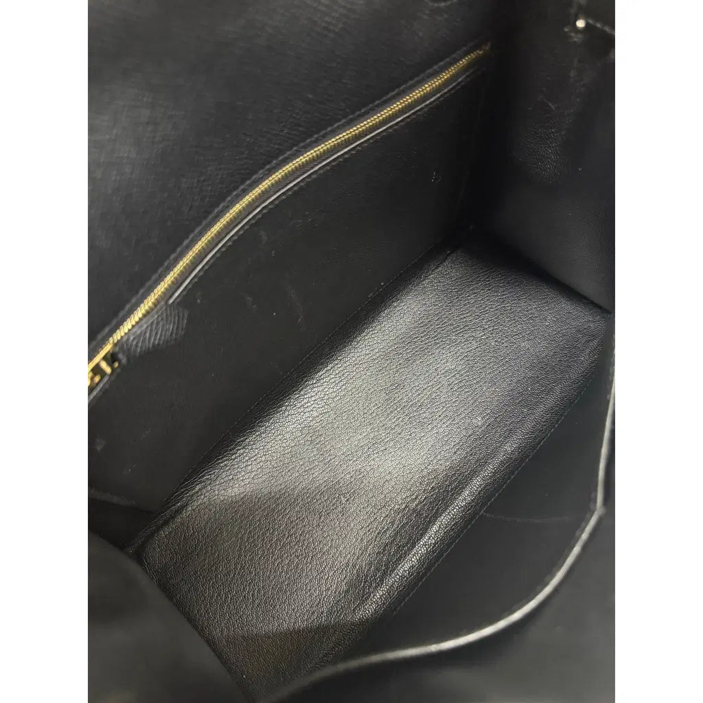 Hermès Kelly 28 – Black Epsom Leather, Gold Hardware