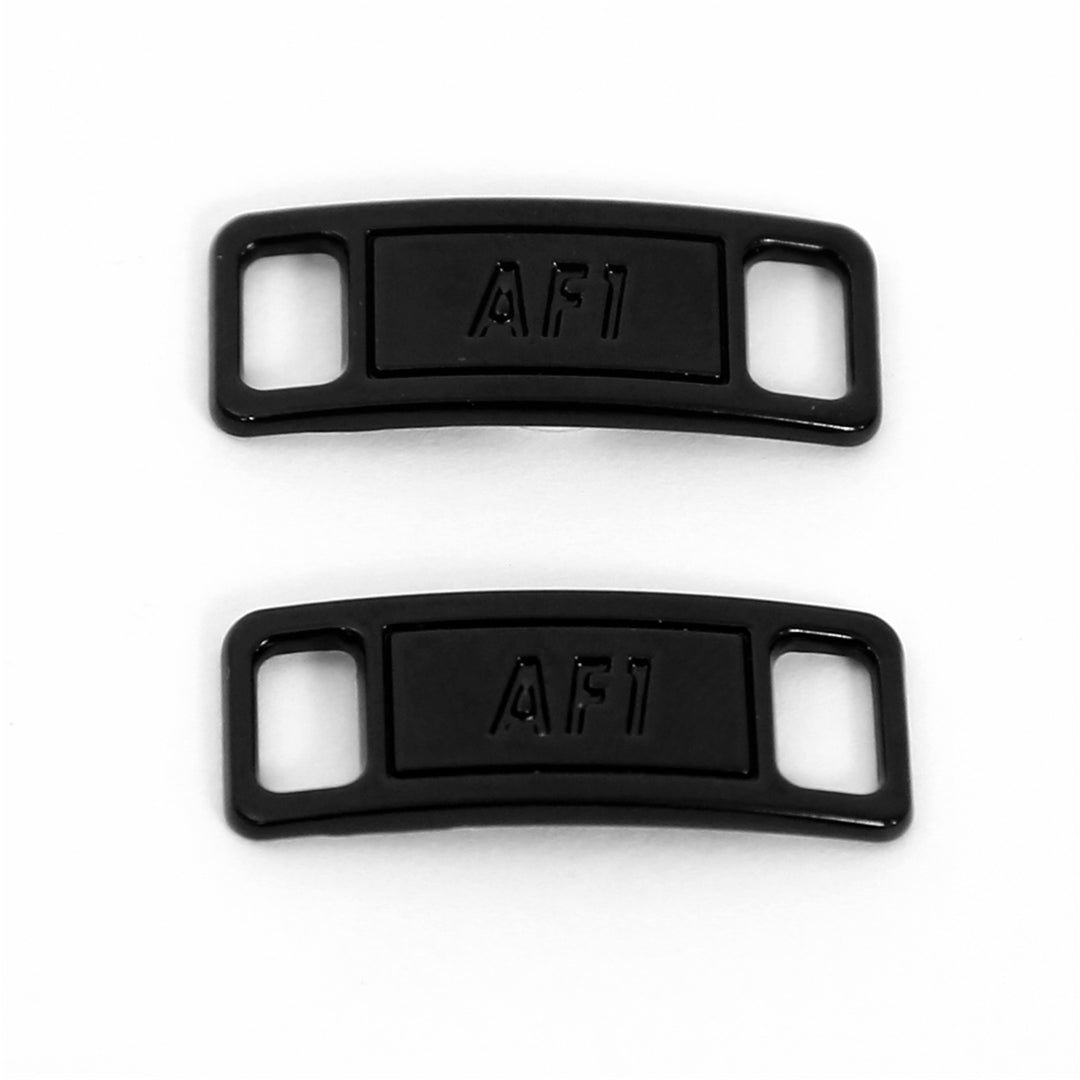Premium Black Air Force 1 Dubrae Replacement ( Lace Tag) by KNOTTY