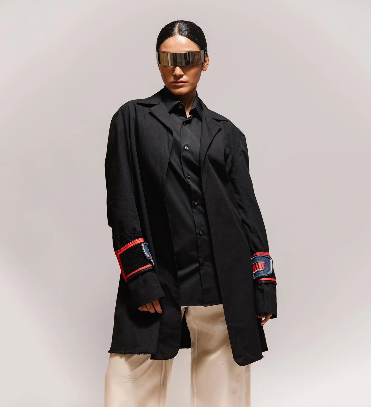 Black Jack' Twill Boxing Gloves Sleeves Coat by Cause & Effect