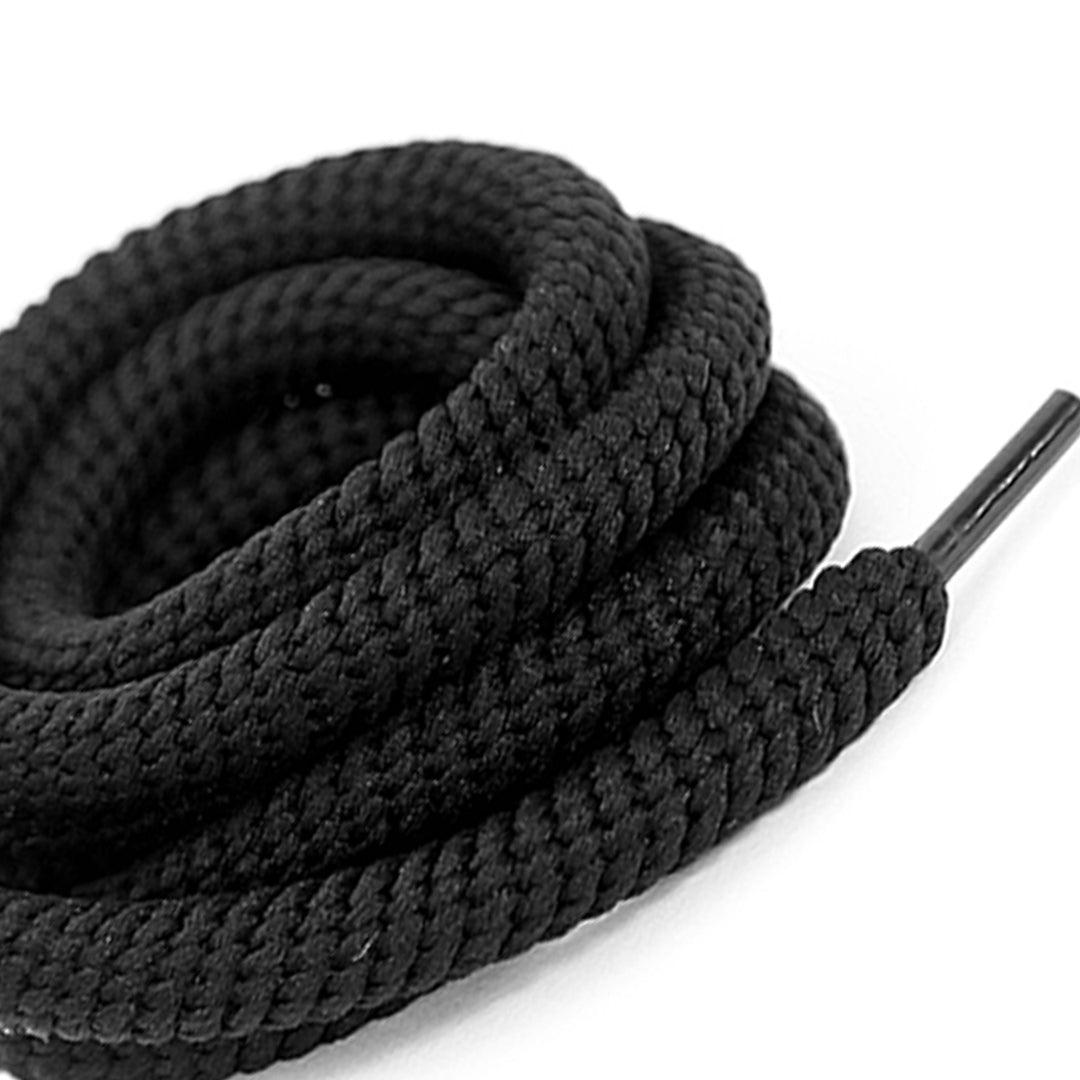 Black Wired Rope Shoelaces | Premium Sneaker Laces – KNOTTY by KNOTTY