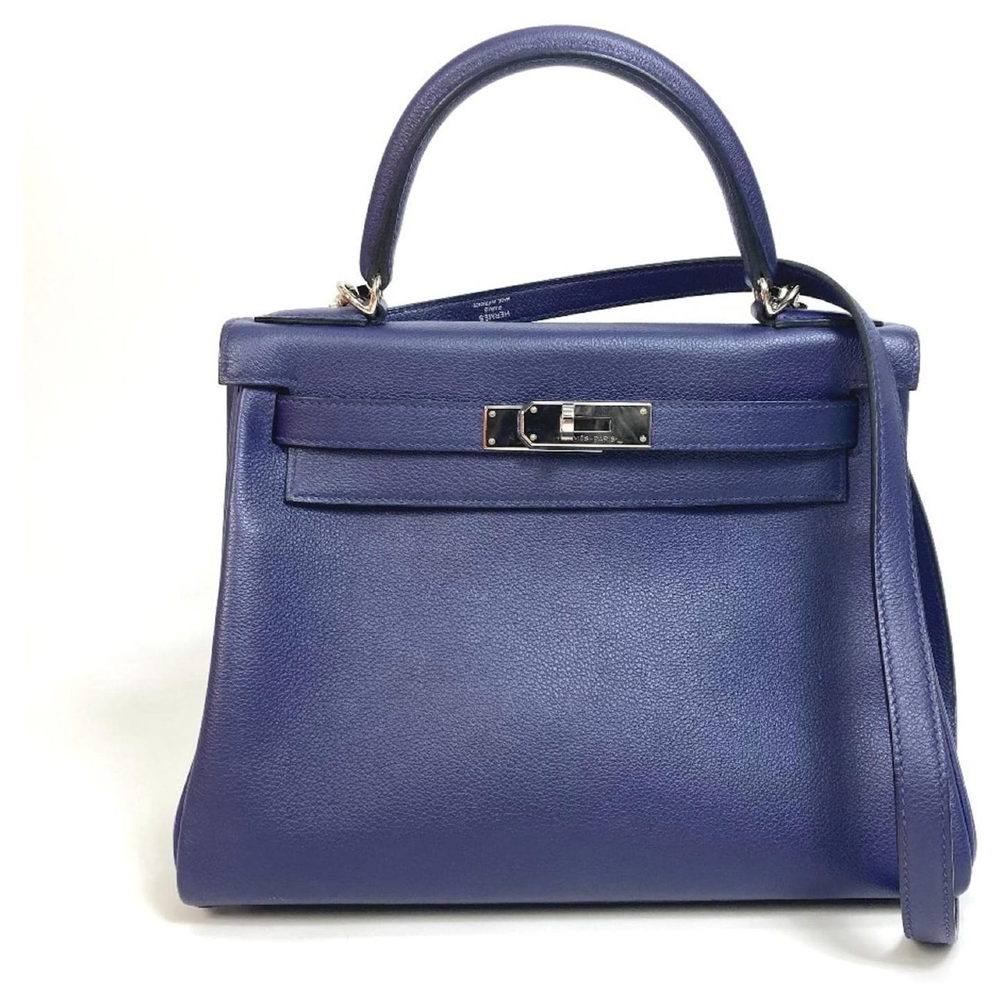 Hermès Kelly Verso 28 – Elegant Shoulder Handbag with Silver Hardware
