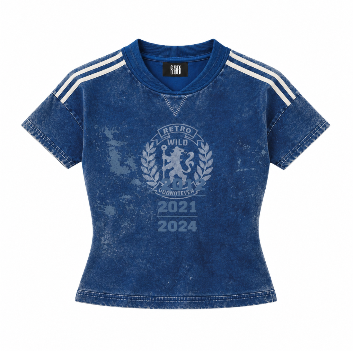 Blue Lions Retro Baby Tee by oddnoteven