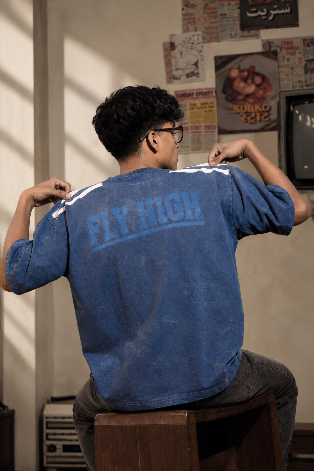 Blue Lions Retro Tee by oddnoteven