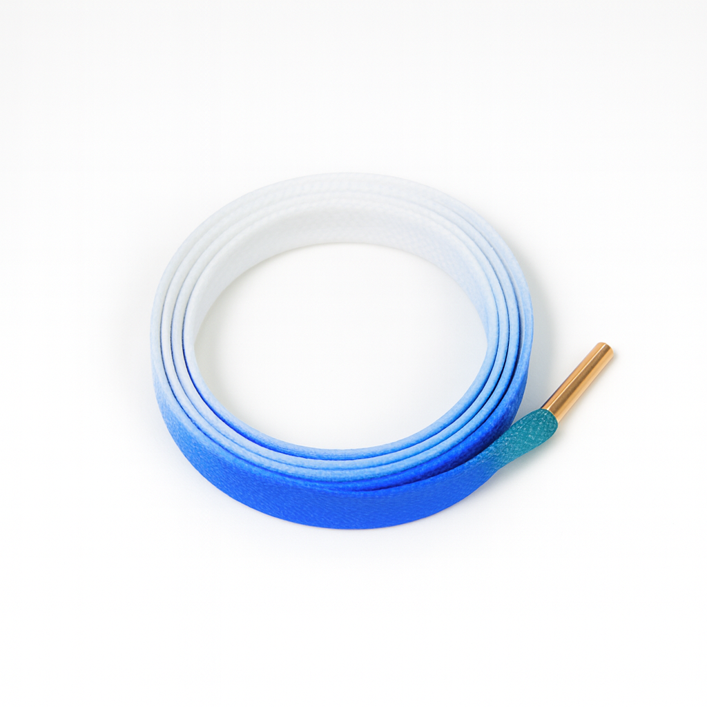 Ocean Surf Gradient Shoelaces | Ocean Blue - Green | Premium Gradient Flat Sneaker Laces by KNOTTY by KNOTTY