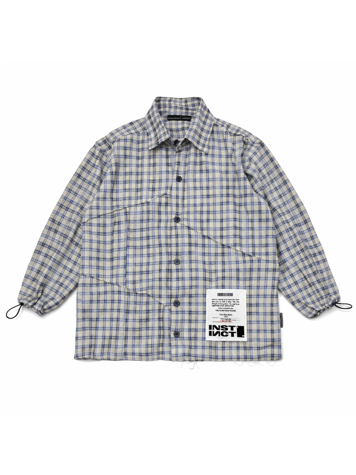 Raw Panel Shirt - (Blue) by Instinct First